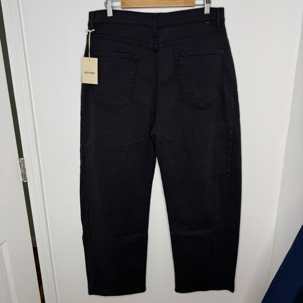 MOTHER NWT The Half Pipe Flood Black Barrel Jeans - Picture 8 of 11